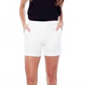 NEW ILTM women's lisa solid palermo shorts in white
